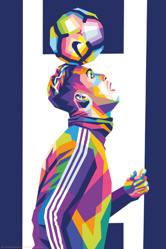 Plakát, Obraz - Football Player, 61 × 91.5 cm