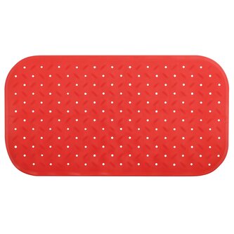 MSV protiskluzová podložka do vany CLASS Premium, červená, SBS kaučuk, 36 x 76 cm