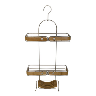 Spirella závěsná polička do koupelny BAMBOU , bambus