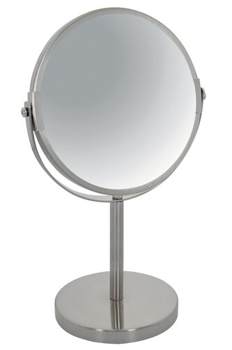 Spirella kosmetické zvětšovací zrcátko SYDNEY, kartáčovaná nerez ocel, se stojánkem