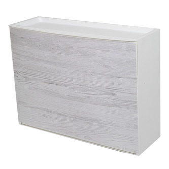 Belli E Forti výklopný botník, imitace světlého dřeva, bílá, PP plast