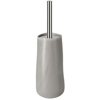 Spirella WC štětka s keramickou nádobou SINA, šedo-hnědá