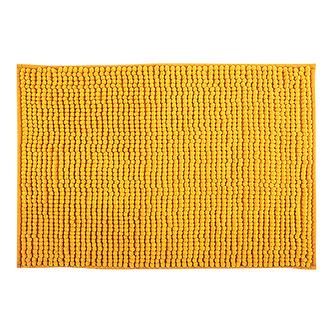 MSV koupelnová předložka CHENILLE, žlutá, mikrovlákno, protiskluzová, 50 x 80 cm