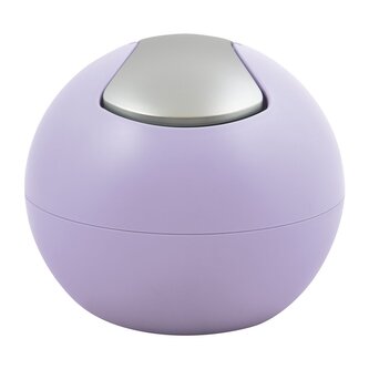 Spirella mini výklopný odpadkový koš BOWL MATT, matný fialový, plast, 1 L