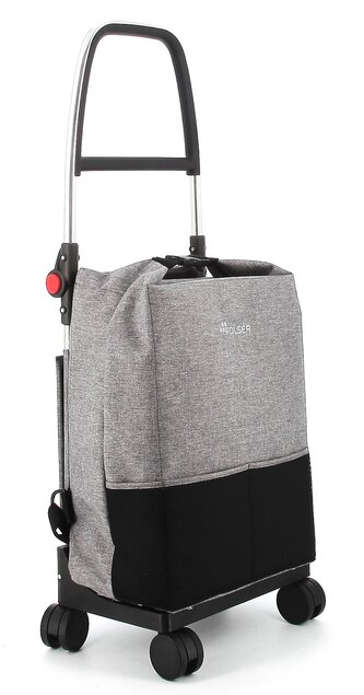 Rolser One Tweed T-Shop skládací nákupní taška - batoh na kolečkách, šedý