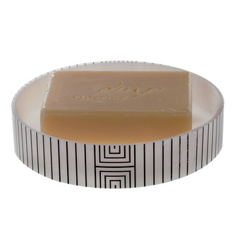 Spirella mýdlenka GRAPHIC, bílo-černá, plast