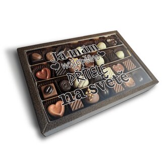 Pralinky Já mám nejlepšího přítele na světě: 28 ks pralinek