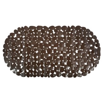 MSV protiskluzová podložka do vany GALETS, hnědá, PVC, 99 x 39 cm MSV protiskluzová podložka do vany GALETS, hnědá, PVC, 99 x 39 cm