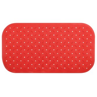 MSV protiskluzová podložka do vany CLASS Premium, červená, SBS kaučuk, 36 x 65 cm