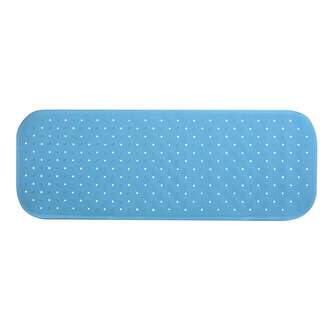 MSV protiskluzová podložka do vany CLASS Premium, nebesky modrá, SBS kaučuk, 36 x 97 cm