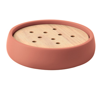Spirella mýdlenka SVEN, starorůžová, polyresin, dřevo