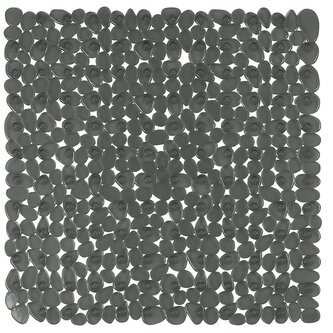 Spirella protiskluzová podložka do sprchy RIVERSTONE, tmavě šedá, PVC, 54 x 54 cm