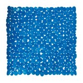 MSV protiskluzová podložka do sprchy GALETS, tmavě modrá, PVC, 53 x 53 cm