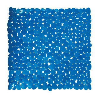 MSV protiskluzová podložka do sprchy GALETS, tmavě modrá, PVC, 53 x 53 cm