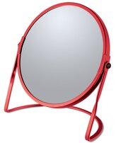 Spirella kosmetické zvětšovací zrcátko AKIRA, matná červená, ocel