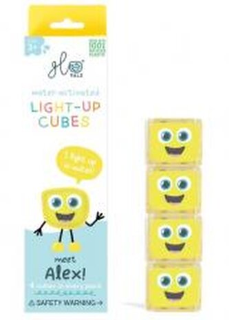 Glo Pals senzorické svítící kostky do vody Alex