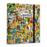 Kroužkový pořadač se spojovací svorkou The Simpsons: Postavy (28 x 32 x 7 cm)