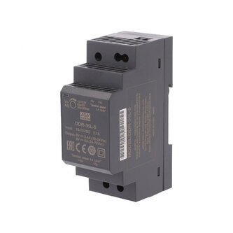 DC/DC měnič na DIN lištu 30W, 18..75V -> 5V/6A