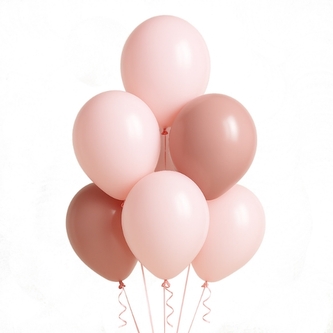 Balonkový buket Pink romance – 7 ks, 30 cm