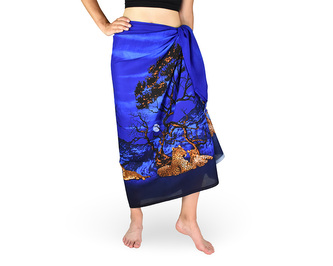 Sarong - Pareo REN, savana, modrá, II. jakost