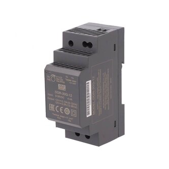 DC/DC měnič na DIN lištu 30W, 9..36V -> 12V/2,5A
