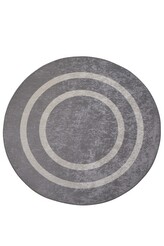 Kulatý koberec Silver 140 cm šedý