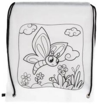 Worek szkolny do malowania Tinting motyl