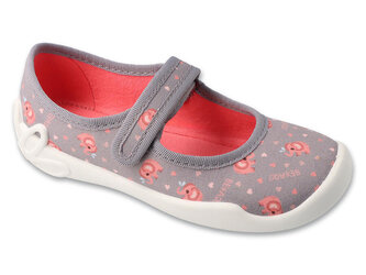 114Y561 - dívčí balerínky Befado šedé, sloníci 114Y561_33