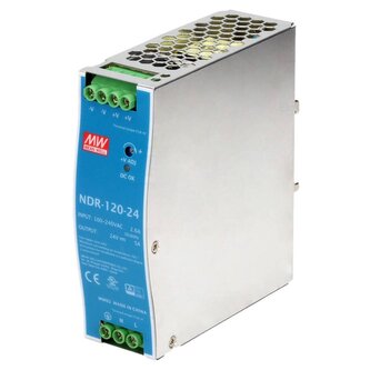 Spínaný zdroj na DIN lištu 120W, 24V/5A DC