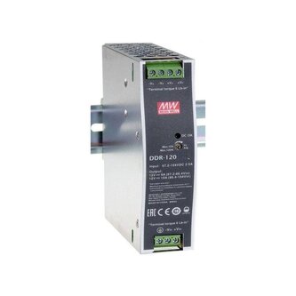 DC/DC měnič na DIN lištu 100,8W, 9..18V -> 24V/4,2A