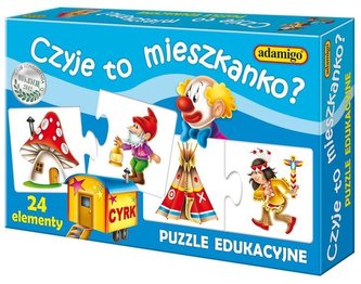 Puzzle edukacyjne - Czyje to mieszkanko?