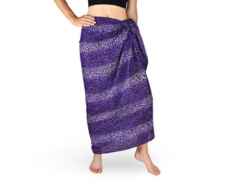 Sarong - Pareo REN, gepard, fialová