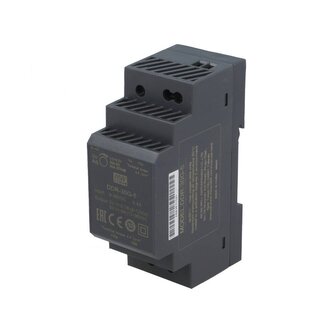 DC/DC měnič na DIN lištu 30W, 9..36V -> 5V/6A