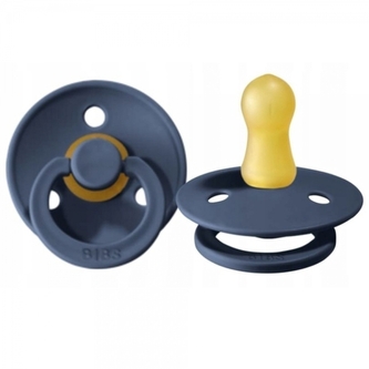 Kaučukový dudlík BIBS, 0-6 m, tm. modrý Kaučukový dudlík BIBS, 0-6 m, tm. modrý