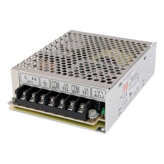 Spínaný zdroj pro vestavbu krytý 66W, 2 výstupy, 5V/6A DC, 12V/3A DC