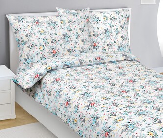 Povlečení krepové - Modrá,Žlutá,Červená - 140x200, 70x90 cm