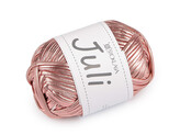 Pletací příze Juli metalická 100 g - 1 ks - 4 pudrová