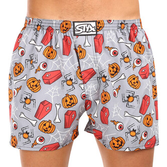 Pánské trenky Styx art klasická guma nadrozměr Halloween rakve (E1752) 5XL Pánské trenky Styx art klasická guma nadrozměr Halloween rakve (E1752) 5XL
