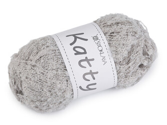 Pletací příze nopková Katty 100 g - 1 ks - 8 šedá nejsvětlejší