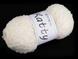 Pletací příze nopková Katty 100 g - 1 ks - 1 krémová světlá