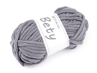 Pletací žinylková příze Bety 100 g - 1 ks - 8 šedá
