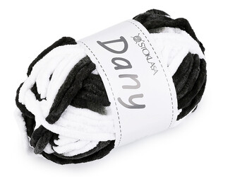 Pletací žinylková příze Dany 100 g - 1 ks - 5 černá