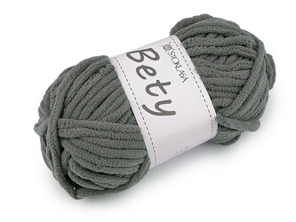 Pletací žinylková příze Bety 100 g - 1 ks - 9 šedá střední