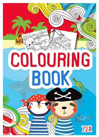 Kniha omalovánek 72 stran A4 piráti