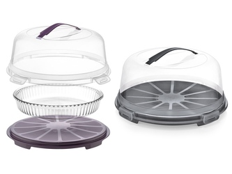 Podnos s víkem kulatý 33x15cm