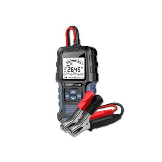 Digitální tester baterií 12–24 V vám umožní přesně diagnostikovat stav vaší baterie a rychle odhalit případné abnormality. Produkt otestuje jakýkoli typ olověné baterie s napětím 12 V a 24 V.