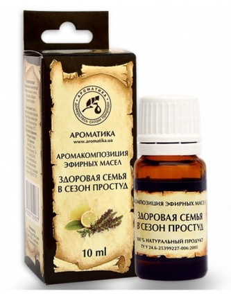 Aroma kompozice éterických olejů "Zdravá rodina v období nachlazení" 10ml AROMATIKA K1446
