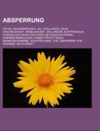 Absperrung