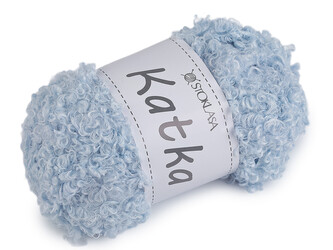 Příze pletací kudrnatá Katka 100 g - 1 ks - 7 modrá ledová