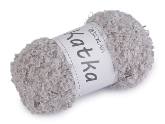 Příze pletací kudrnatá Katka 100 g - 1 ks - 6 šedá světlá